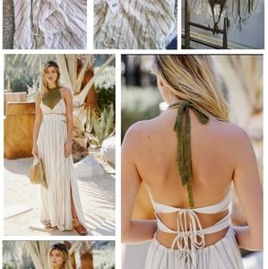 NEW Free People Harper halter maxi dress